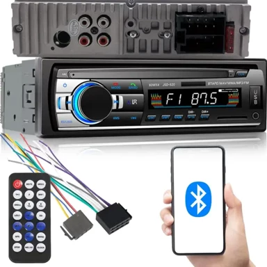 VERK Auto radio 1 DIN Bluetooth 4x60 W s USB/SD/AUX, crna