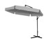 Vanjski suncobran sivi, LED rasvjeta, 3 m