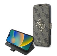 Guess 4G Metal Logo maskica za iPhone 16 Pro, smeđa