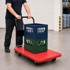 NORTHIX Kolica s platformom sklopiva nosivosti 300 kg, crvena