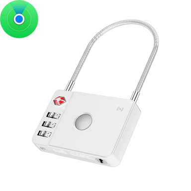 MILI GPS Bluetooth MiLock Tracker HD-P16-L, brava za prtljagu (samo za Apple), bijela
