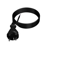 Gumeni kabel za napajanje s ravnim utikačem 4,5 m 2 x 1 mm² tip e