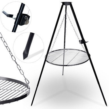BERDSEN Rešetka za kamin BD-884 80 cm s tripodom