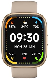 MAXCOM Pametni sat Ecowatch 6, zlatni