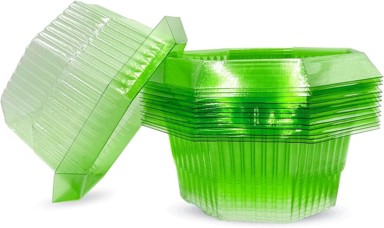 NIKCORP Ovratnici protiv puževa, PET plastika, višekratni, Ø 24 cm, prozirni, 20 kom