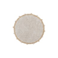 LORENA CANALS Bež periv/ručno rađen pamučan dječji tepih ø120 cm Bubbly Honey 