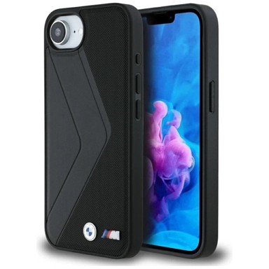 BMW Oversized Stripes MagSafe maskica za iPhone 16e, crna