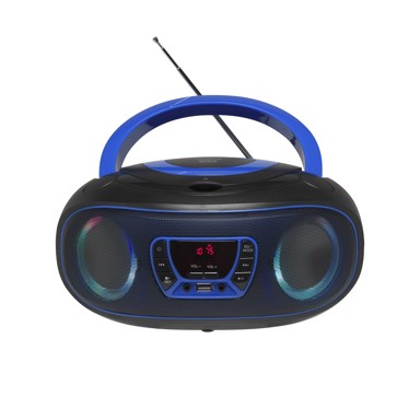 DENVER Prijenosni CD player TCL-212BT, Bluetooth, crno-plavi