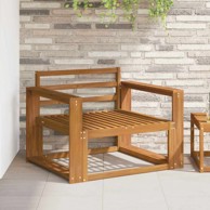 Sofa srednja za vanjsku upotrebu, čvrsto drvo akacije, ravna ploha