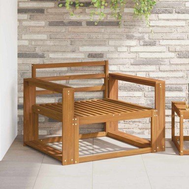 Sofa srednja za vanjsku upotrebu, čvrsto drvo akacije, ravna ploha