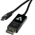 V7 Adapter USB Type-C na DisplayPort V7UCDP-2M, crni