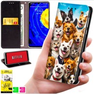 BLUEMOON Futrola tipa novčanik za Xiaomi Redmi 15C 5G 173 mm / Poco C85 - torbica s otiskom + 9H staklom