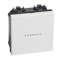 AXIAL Sklopka N4051M2N, obična, 1P, 10 A, 2M, bijela
