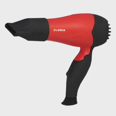 FLORIA Sušilo za kosu, 850 W, crveno/crna