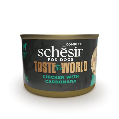 SCHESIR Hrana za mačke Taste The World, pileća carbonara, konzerva 150 g