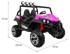 Buggy na akumulator Grand 4x4 Lift Strong, rozi, dvosjed
