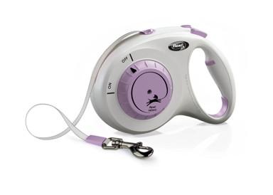 FLEXI Povodac Select, 7 m, svijetlo siva/lila