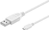 USB 2.0 Kabel A–Micro USB B, 5 m, bijeli