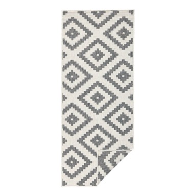 NORTHRUGS Vanjski tepih Malta 80x345 cm, sivi