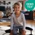 AYYILDIZ CARPETS Crni/krem dječji tepih ø 120 cm Fun 