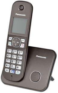 PANASONIC Bežični telefon KX-TG6811GA, smeđi