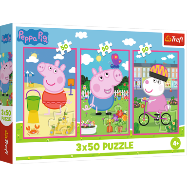 Puzzle 3x50 PEPPA PIG 70% 34877