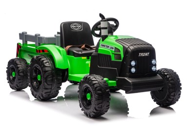 Traktor na akumulator s prikolicom CH9959B, zeleni