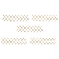 Rešetkasta ograda od jelovine 180 × 30 cm, 5 kom