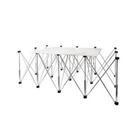 Aluminijski sklopivi stol llft, 221 × 113 cm