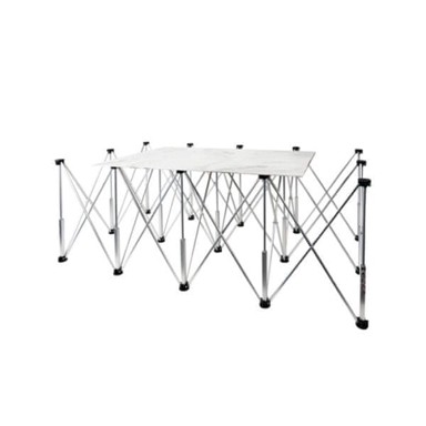 Aluminijski sklopivi stol llft, 221 × 113 cm