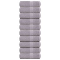 Ručnici za pranje 10 kom sivi 30 x 30 cm 360 gsm 100 % pamuk