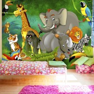 Foto tapeta Colourful Safari 100x70