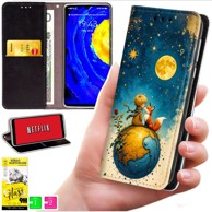 BLUEMOON Preklopna maskica za Realme Note 70T, sa zaštitnim staklom 9H