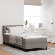 Box Spring krevet s madracem, bež, 90x200 cm 