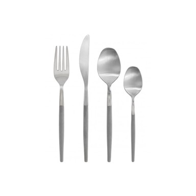 BLOMUS Pribor 16 kom Maxime, svijetlosivi/srebrni, od nehrđajućeg čelika