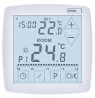 EMOS Sobni termostat P56A01, OpenTherm, žičani, programabilni