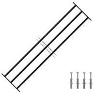 Rešetka za prozor, 174 x 45 cm, crna