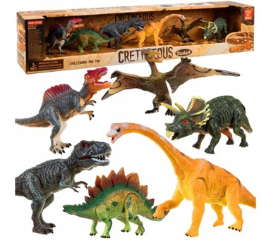 Šareni set figurica dinosaura, 6 komada