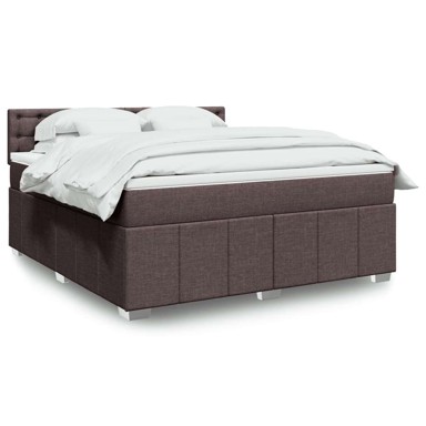 Boxspring krevet s oprugama i madracem, 180x200 cm, smeđi
