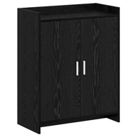 Ormar za cipele 73,5 x 36 x 92 cm od konstruiranog drva, crni hrast