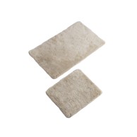 COLOURS OF SQUARE Set s 2 bež kupaonska otirača 