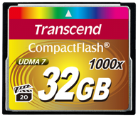 TRANSCEND Memorijska kartica Compact Flash 32GB 1000x