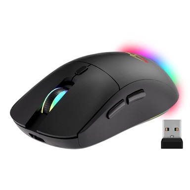 WOZINSKY Bežični miš WMGK-1132, RGB osvjetljenje, crna boja