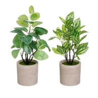 CASA SELECCION Umjetne biljke u setu 2 kom, visina 28 cm