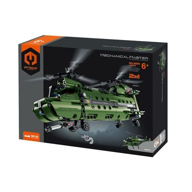 KAZOO STEM set, iM Master Vojni transportni helikopter 6809, 2u1, 393 dijelova