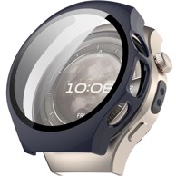 Futrola 2u1 s kaljenim staklom za Huawei Watch 5 46 mm, tamnoplava