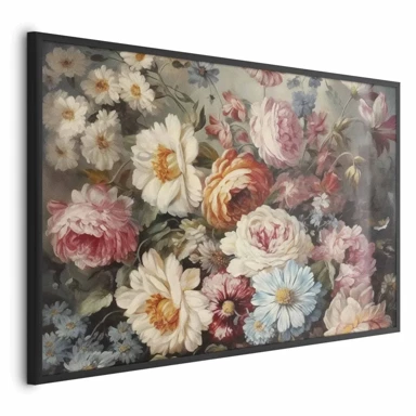 Plakat Miris vrtnog cvijeća, 42x29.7 cm, crni okvir