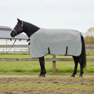 Pokrivač za konje, sivo-rozi, 105 cm, poliester