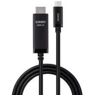 LINDY 43436 USB-C na HDMI adapter 5 m, crni
