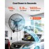 VEVOR Zidni ventilator, 810 x 540 x 940 mm, oscilirajući, funkcija magle